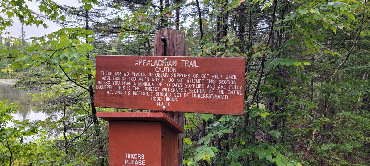 Finally in the home stretch. Into the 100-Mile Wilderness!