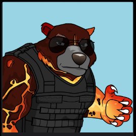 thesmokingjay's tweet photo. @ikovichi @Bullieverse Lava is a pretty hot look this summer... 
#lavabarbearian #hotbearsummer #cobi #playandearn https://t.co/4QNzaGEwry
