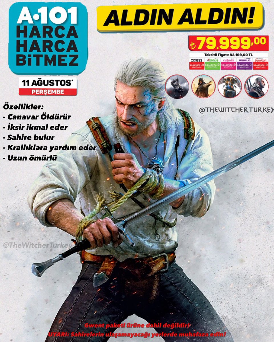 Sınırlı sayıda! #thewitcher <a href="/EnisKirazoglu/">Enis</a>