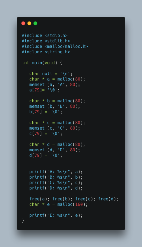 Sometimes I check my code snippets and it takes me a few seconds to understand what was I trying to test… and then I'm "ohhhhhhhh".