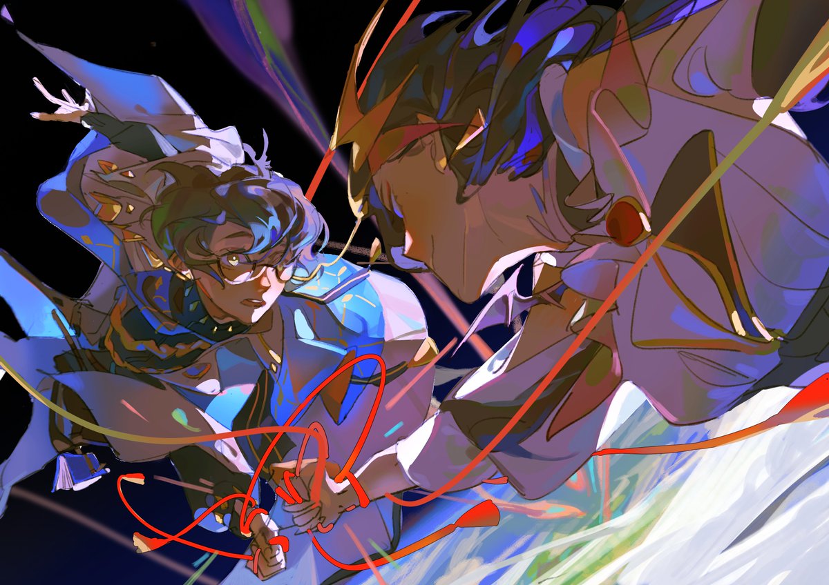 JgWja2's tweet photo. 是命运的红线！
 #YaminoArt #Ikenography https://t.co/iInwnvDx40