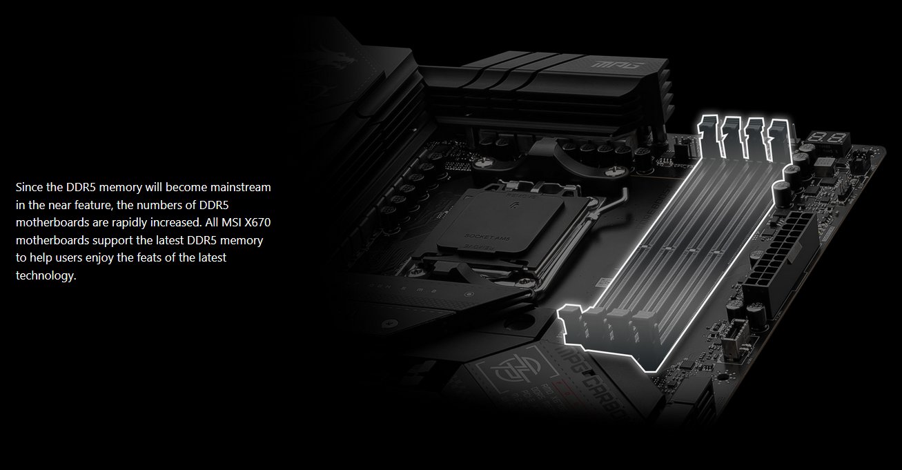 188号 on Twitter "All MSI X670 motherboards support the latest DDR5
