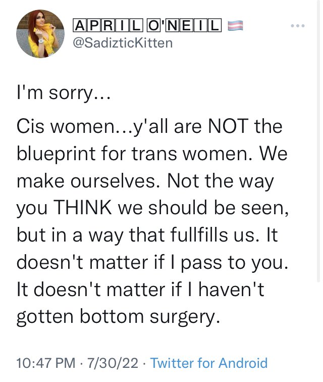 If actual women aren’t even the blueprint, why the fight to falsely equate trans women with actual women in law and language?