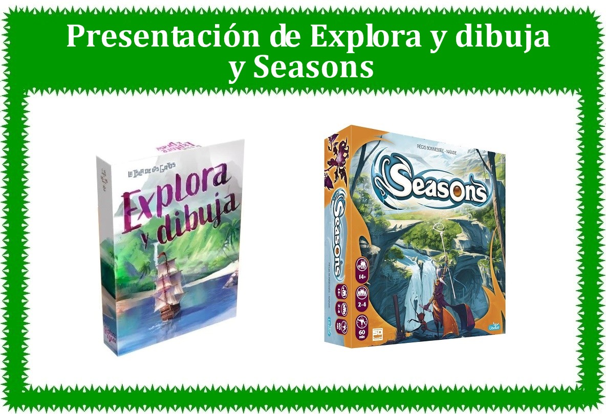 nosolodados (@nosolodados) on Twitter photo 2022-08-09 14:06:14 Este sábado 13 de agosto te presentamos 'Explora y dibuja' de @MalditoGamesES y 'Seasons' de @PlaySDGames a partir de las 16:30 en @ComicsyMazmorra. 😀 Este sábado 13 de agosto te presentamos 'Explora y dibuja' de @MalditoGamesES y 'Seasons' de @PlaySDGames a partir de las 16:30 en @ComicsyMazmorra. 😀