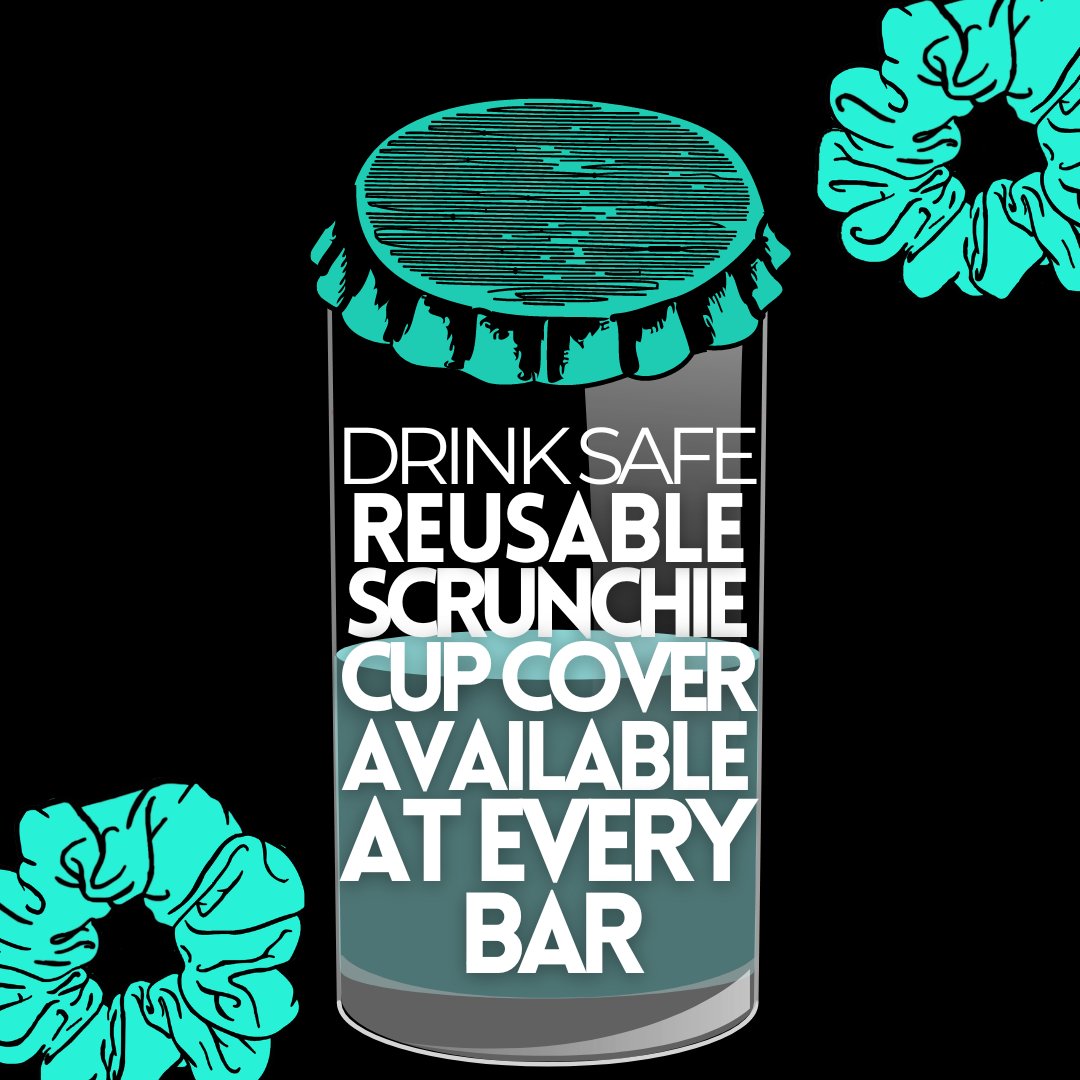 Our teams are fully trained to make our venues as safe as possible for all. We're now selling Scrunchie Cup Covers on every bar, so you can dance the night away with no worries about a tampered drink ⚔️
Just ask one of our lovely bar team! 💙