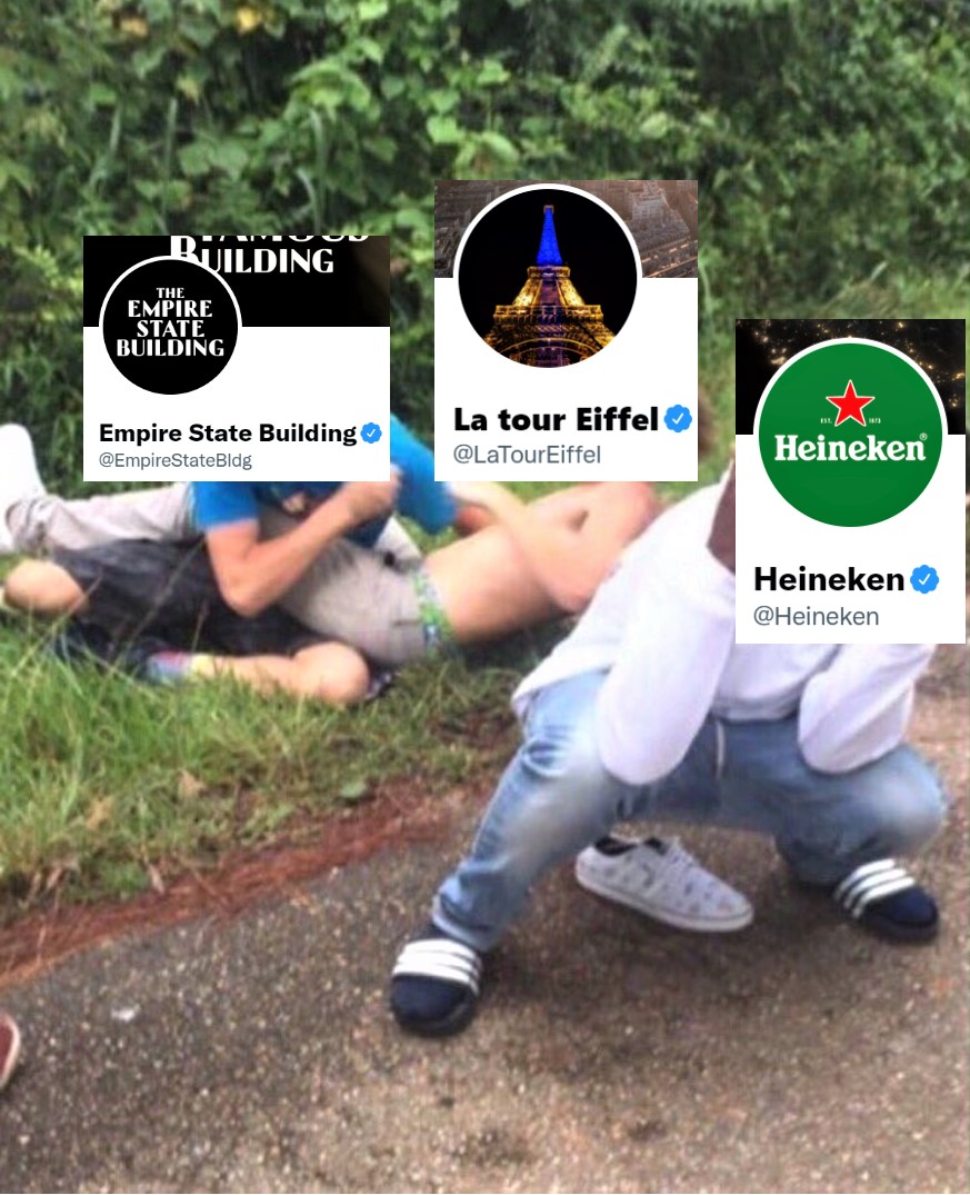 angelateez_'s tweet photo. the empire state building and la eiffel tower are fighting over ATEEZ, then there's heineken... https://t.co/aPJC6g16MH
