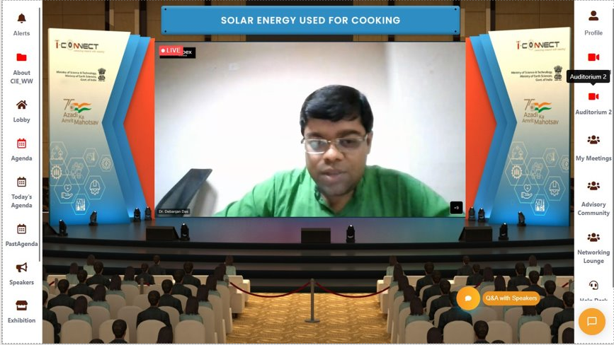 i_Connect75's tweet photo. Here are the glimpses from today's @i_Connect75 virtual event #2 - Solar Energy Used for Cooking.

#iconnect75 #iconnect #azadikaamritmahotsav2022 https://t.co/lDZhCv6iNj