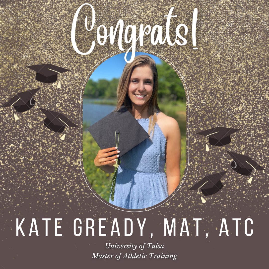 NATASLCreps's tweet image. Congratulations Kate Gready for graduating with a degree in Athletic Training!  Thank you for all your hard work with the SLC!  Today we celebrate you!  We are so proud of you and can't wait to see what you will accomplish! 
#SLCGRADUATES2022 #NATASLC