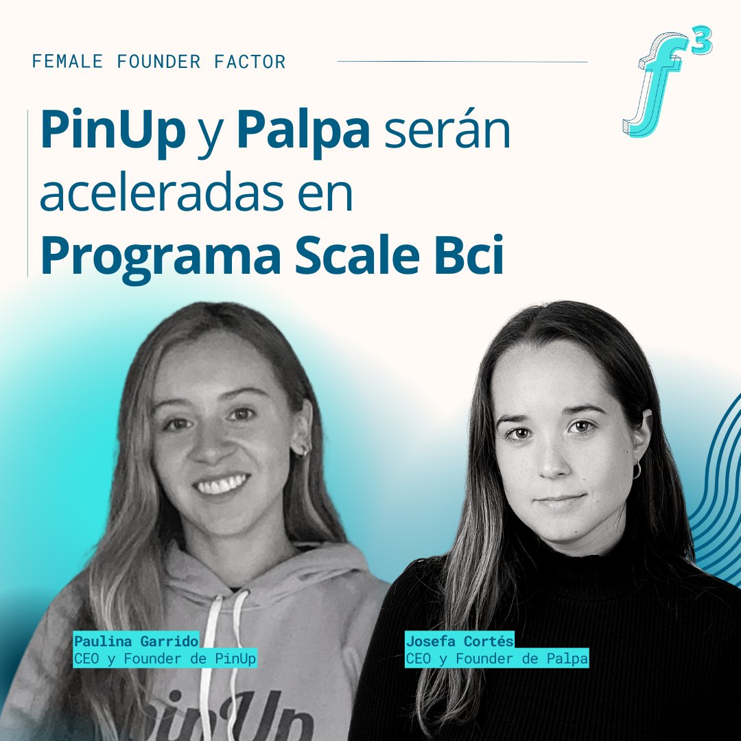 startupchile's tweet photo. #FemaleFounderFactor powered by @JNJMedTech | Hoy felicitamos a nuestras iconic female founders del portafolio: Kon3cta, Palpa y PinUp💙

Para saber más lee acá: https://t.co/MER0AD8Kzk https://t.co/HyrO0l1lky