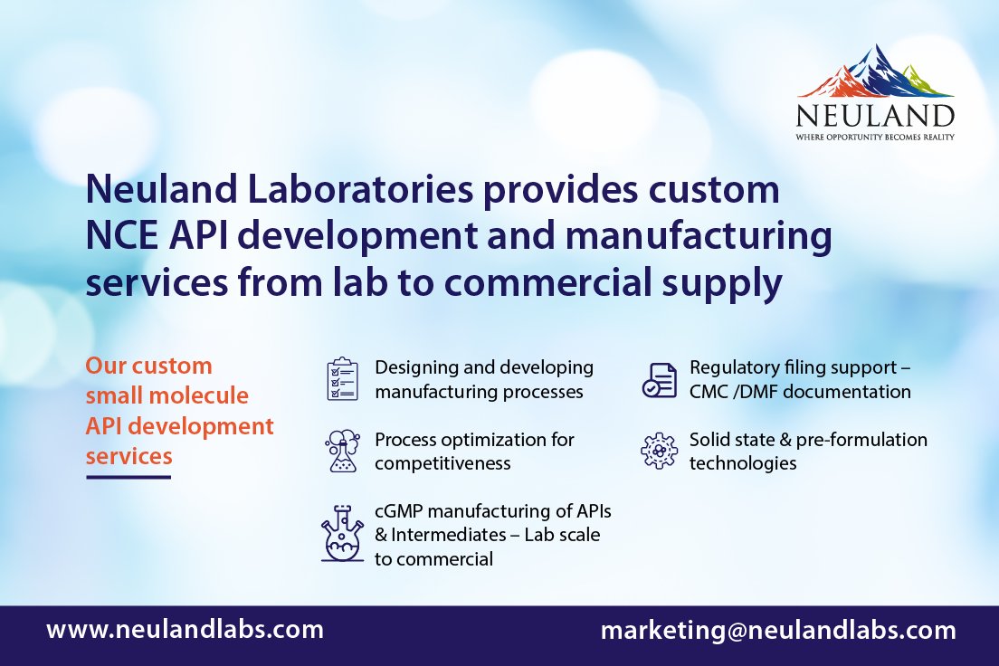 Neuland, founded 38 years ago, is one of the oldest pharma API suppliers in India. We‘ve helped countless customers accelerate drug development and commercialization. Learn more about our proven contract manufacturing services. #drugmanufacturing