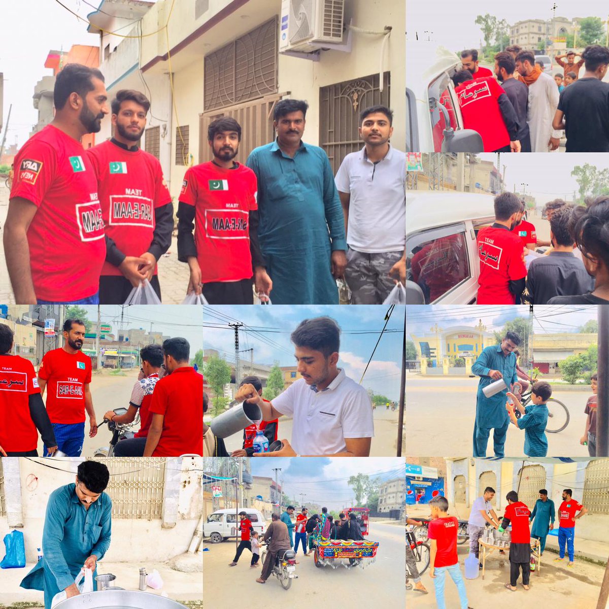 SAREAAMSIALKOT's tweet photo. اسلام علیکم پاکستان زندہ باد
ہر سال کی طرح اس سال بھی یوم عاشورہ کے دن ٹیم سرعام سیالکوٹ کے جانبازوں نے وائس پریزیڈنٹ محمد زبیر کے ساتھ مل کر پانی کی سبیل لگائی اور کھانا تقسیم کیا
اللہ پاک اس چھوٹی سی نیکی کو قبول
فرمائیں آمین ثم آمین
@iqrarulhassan https://t.co/U4FJKMZN4Z