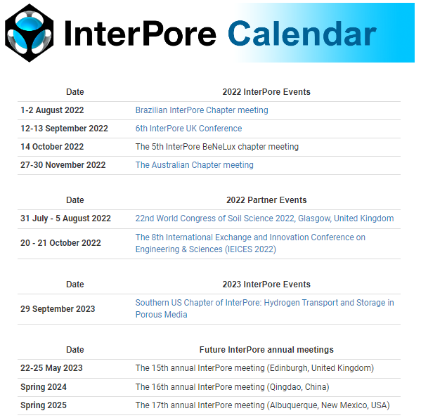 InterPoreTweets's tweet photo. See the latest #InterPore calendar for important dates and meetings! https://t.co/qeYArLZSZ5