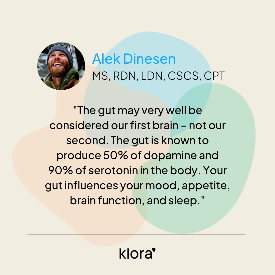 getklora's tweet image. When they tell you to trust your gut… they really mean it🥳💚

Alek Dinesen, PHD Candidate &amp;amp; member of the Klora Advisory Board explains the secret to boost your mood from this —&amp;gt; 😣😖😡😤😢 to this! —&amp;gt; 🥳😊🥰🤪🤩 and it all starts in your gut.  

#getklora