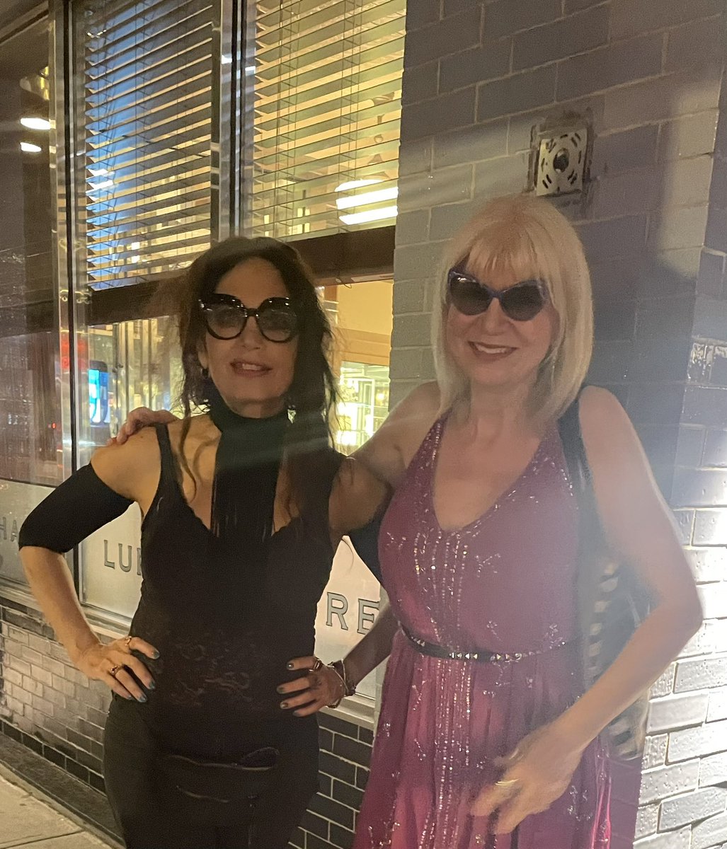 Valkyriekinzler's tweet photo. With my fabulously strong, gorgeous #RockerMom pal @RewStarr @Valkyriekinzler #Musiciansonamission #Friendship #womensupportingwomen #NYCWomenWhoRock https://t.co/MtvyjxiFzk