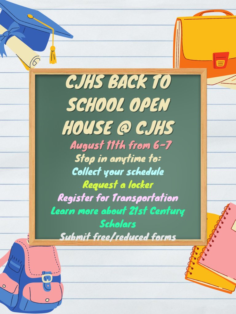 ConcordJH's tweet photo. August 11th from 6-7 - CJHS Back to School Open House 11 de agosto de 6-7 - Casa Abierta de Regreso a la Escuela de CJHS
#concordpride #wintoday https://t.co/OWpFWtQZ9Z