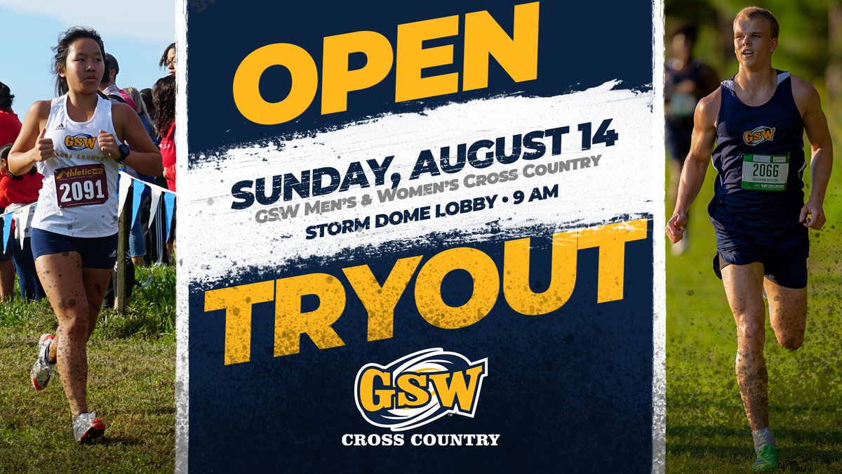 GSWAthletics's tweet photo. 📣 Calling all new Hurricanes!

Do you have an interest in running? Perhaps you ran XC in high school? 🏃‍♀️🏃‍♂️

Our coaches would like to meet with you! Please DM or reply for women's coach contact info or contact the men's coach at @gswmxc to get paperwork requirements. https://t.co/gLiiB1SoXV