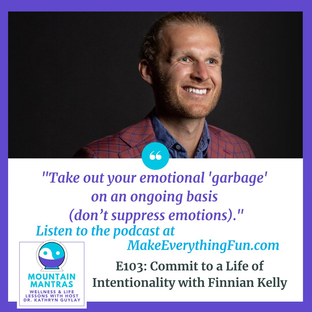 The time for intentionality is NOW. I’d like to share with you some “mantras” from an interview with Finnian Kelly, where we talk about how the world is changing at a rapid pace: makeeverythingfun.com/radio/e103-fin…

#podcasts #makeeverythingfun #mountainmantras #business #intentionality