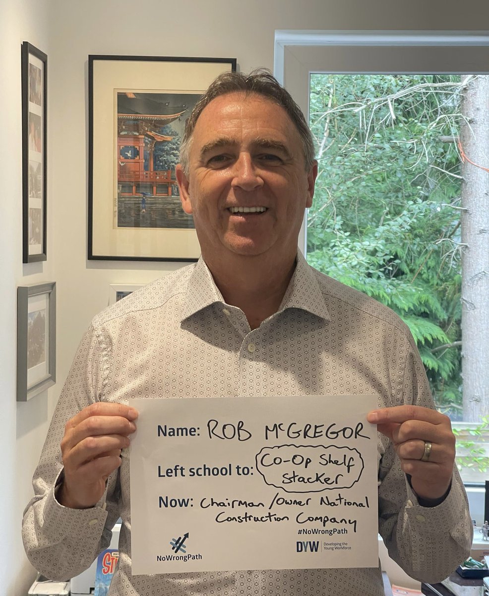 McConnell are proud to support getting young people into the work place and have been working with #DYW over the past few months, and are delighted to stand together on the #NoWrongPath Campaign which highlight that exam results do not always predict your future career.