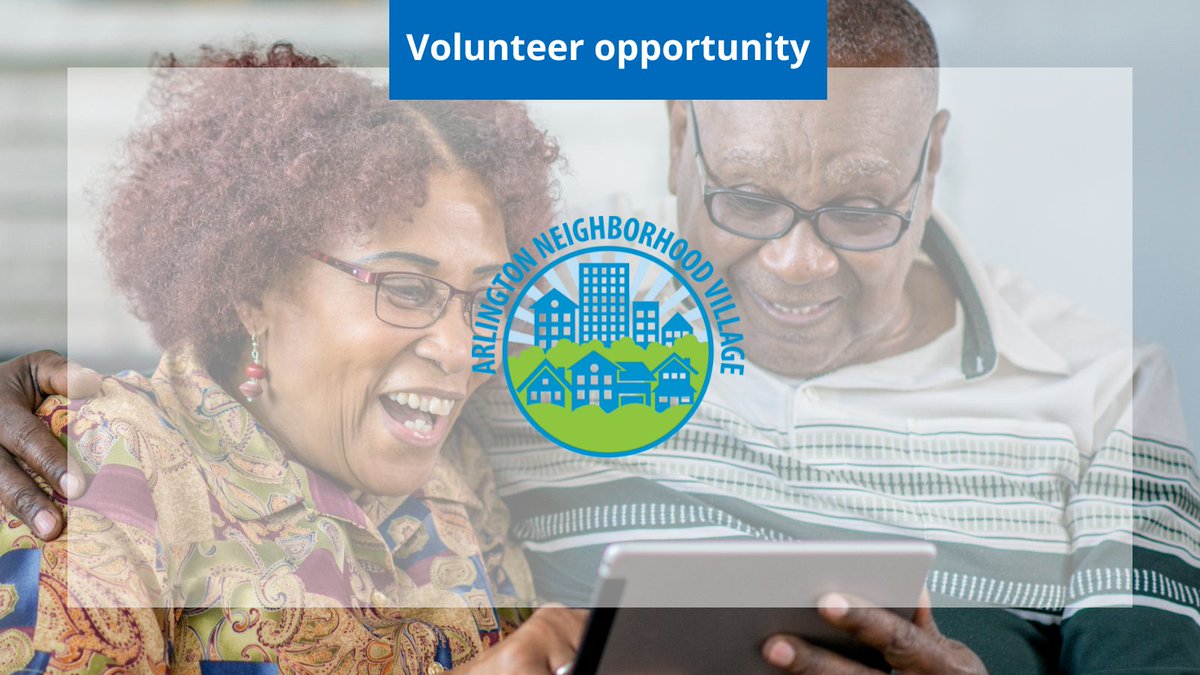 #Volunteer as a Tech Coach to help <a href="/Arlnvil/">Arlington Neighborhood Village</a> provide one-on-one #technologysupport to help ANV members learn how to use technology in their daily lives: volunteer.leadercenter.org/civicrm/vol/#/…