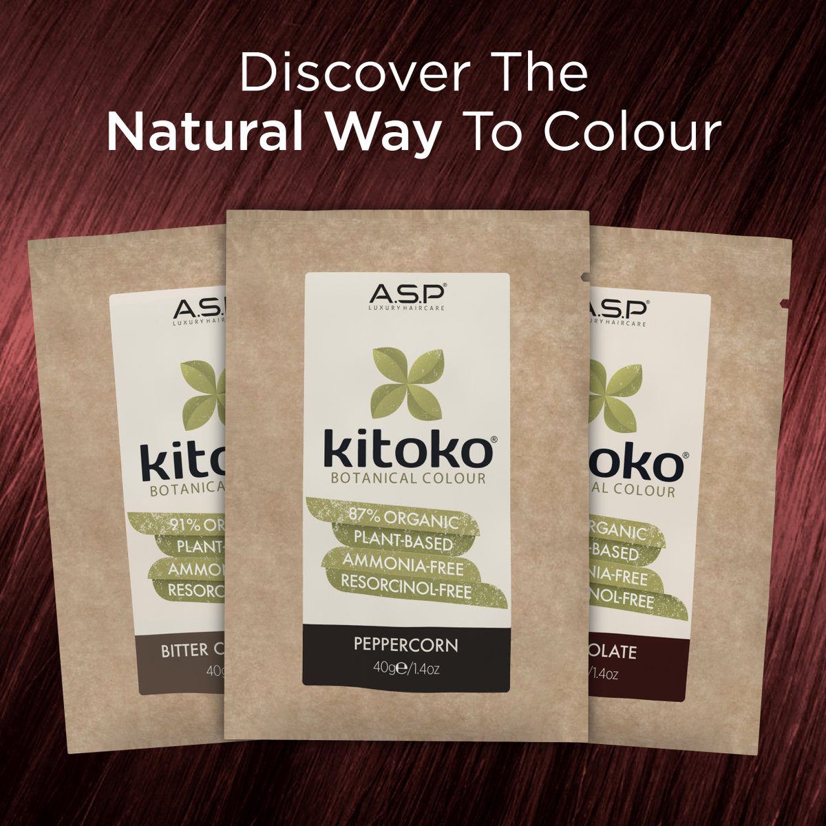 Our KITOKO BOTANICAL colour is as good for you as it is for the environment so you can enjoy up to 20 washes totally carefree 💕
