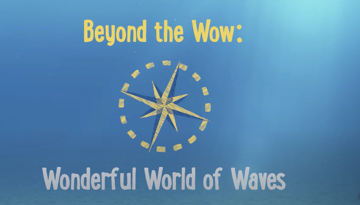 EVNautilus's tweet photo. For #TeacherTuesday we're taking you back to one of our most exciting #BeyondtheWow videos- The Wonderful World of Waves! Celebrate summer and learn more about the motion of the #ocean! (1/2) https://t.co/SlsZpBk3vQ