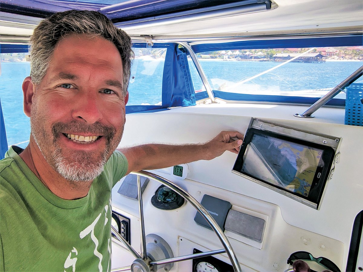 sailmagazine's tweet photo. Fabricating a Tablet Holder
For Shane McClellan foregoing a chartplotter meant fabricating a framework for his new nav system. #sailing #DIY #Knowhow #sailboats #chartplotters @svGuidingLight
https://t.co/DW6OjxRX8T https://t.co/62oaDB4lFt