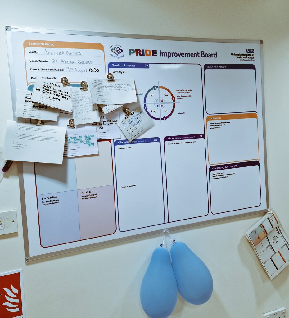 Aklak Choudhury (@aklakc) on Twitter photo <a href="/Beard7Amanda/">Amanda Beard</a> brilliantly led the first MAU Pride Board Huddle today! A wonderful multidisciplinary team turn out 👏👏
Some tickets turned to immediate quick wins - "I didn't know that happened - lets sort it!"
Some escalations, and a problem to implement #PDSA <a href="/UHDBTrust/">University Hospitals of Derby and Burton NHS FT</a> <a href="/Beard7Amanda/">Amanda Beard</a> brilliantly led the first MAU Pride Board Huddle today! A wonderful multidisciplinary team turn out 👏👏
Some tickets turned to immediate quick wins - "I didn't know that happened - lets sort it!"
Some escalations, and a problem to implement #PDSA <a href="/UHDBTrust/">University Hospitals of Derby and Burton NHS FT</a>