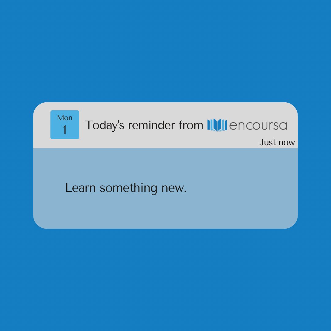 encoursa's tweet photo. Today is a great day to learn something new! Follow to the link below to sign up for a FREE ENCOURSA ACCOUNT to enhance your skills, develop your mindset and discover industry-leading solutions with us!
https://t.co/rNaVRwluKB https://t.co/CRVxmiufzs