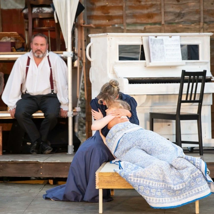 Kat_Anne_Rogers's tweet photo. Just a few pics of me having the best time on stage with this talented bunch, time is flying, but you have 8 more chances to catch it - ends Sunday @OVOtheatre @romantheatre
#Littlewomen #newadaptation https://t.co/0Wa0H5GjFf