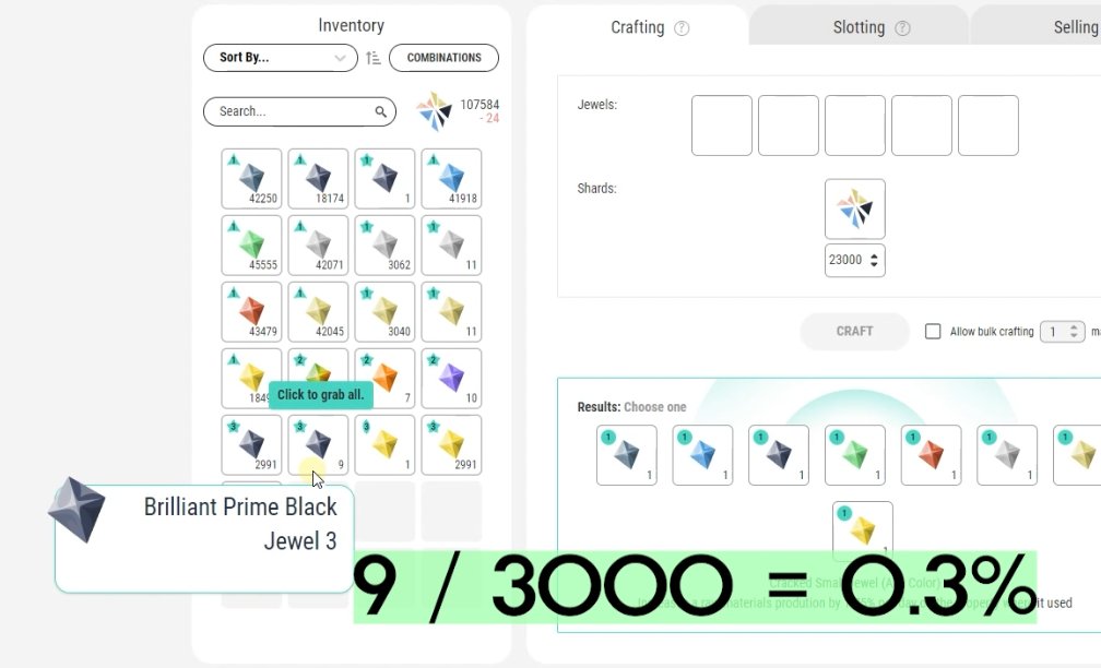 This is a video that calculates the process and probability of making T3 Brilliant Jewels.
Please refer to the video for details.
(link ↓↓↓↓↓)
youtu.be/8ZhPLSSUCmA

.
#earth2 #earth2io #metaverse #Brilliant #Jewel