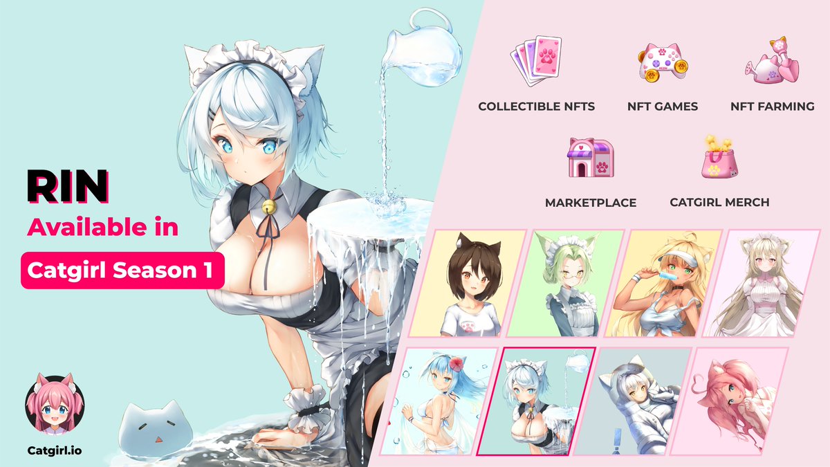 catgirlcoin's tweet photo. Rin is the oldest of the trio maid sisters.
She spent the majority of her childhood raising her 2 younger sisters.
Rin tends to be a bit clumsy, sometimes spilling &amp; breaking things on her bad days, but none of that matters when it comes to being a good older sister. https://t.co/sv0ZP9nQTm