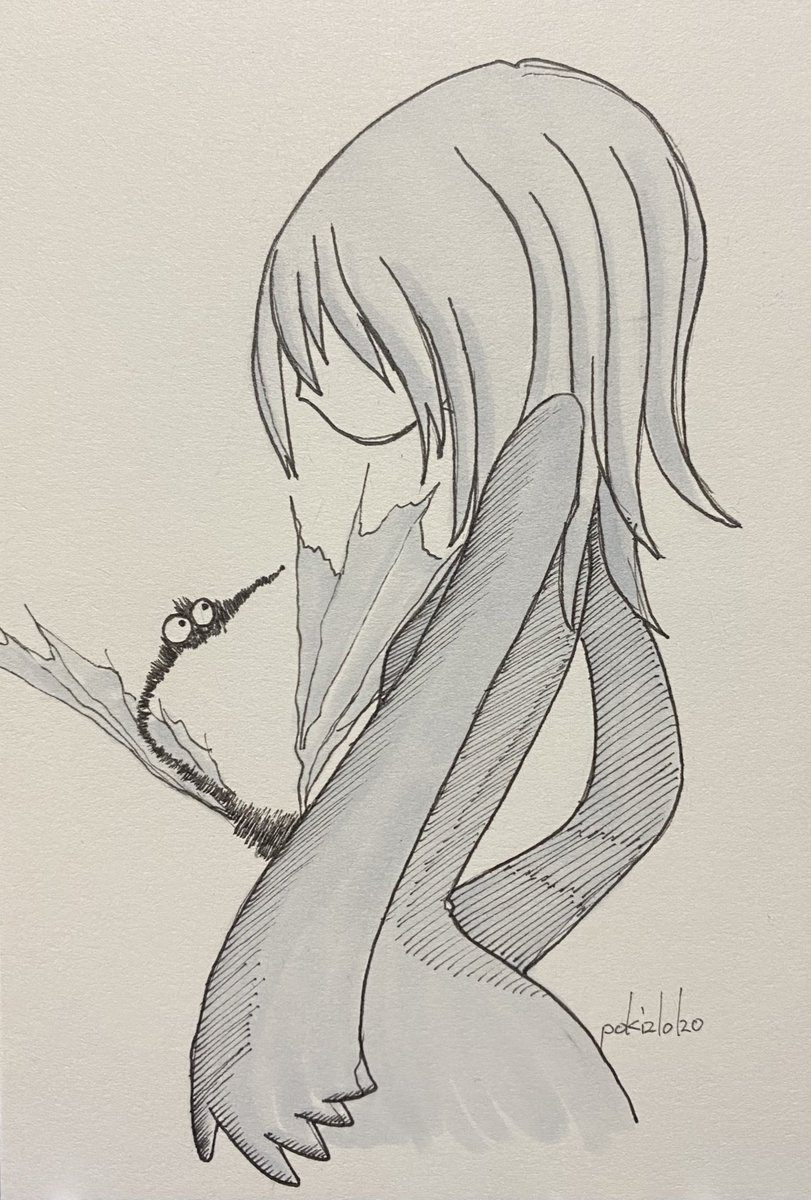 #世界メカクレの日
案外メカクレは描いてませんでした 