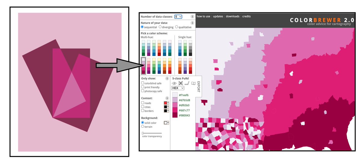 tmrhyne's tweet photo. #AlbersloC   Magenta Tints Tones Shades->Sequential #ColorBrewer    #ieeevis #dataviz #infovis #colourlovers #colortheory #VisualAnalytics  #DurhamCountyLib 
 #colortheory  #color  #siggraph #AdobeColor  #IEEECGA #DurhamCountyLib #Albers_Lucy https://t.co/oSMKct1PL3