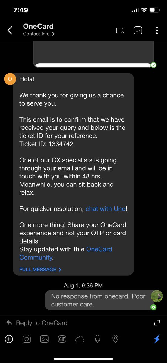 ImVaidy's tweet photo. @OneCardHelp I have been trying to contact @GetOneCardIN for a while now and I have to admit, the customer care is really pathetic. The app is not working, the phone number provided is not working, there is no reply to any of my mails. https://t.co/BX8QRtq4Za
