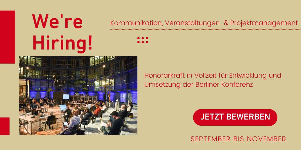 We're hiring! If you are passionate about Europe, democracy and would like to contribute to the organisation of this years' Berlin Conference, don't hesitate to submit your application! stiftungzukunftberlin.eu/fileadmin/szb/…