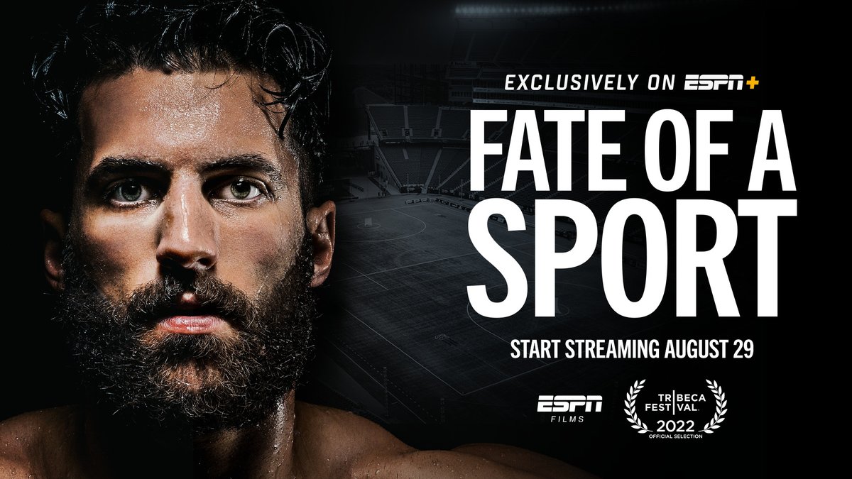 ESPN PR (@espnpr) on Twitter photo ESPN Films' latest documentary 'Fate of a Sport' focuses on the formation of <a href="/PremierLacrosse/">Premier Lacrosse League</a>
Directed by <a href="/MichaelDoneger/">Michael Doneger</a>
Premieres Monday, Aug. 29 on <a href="/ESPNPlus/">ESPN+</a>
Details: bit.ly/3Qwv0W5 ESPN Films' latest documentary 'Fate of a Sport' focuses on the formation of <a href="/PremierLacrosse/">Premier Lacrosse League</a>
Directed by <a href="/MichaelDoneger/">Michael Doneger</a>
Premieres Monday, Aug. 29 on <a href="/ESPNPlus/">ESPN+</a>
Details: bit.ly/3Qwv0W5