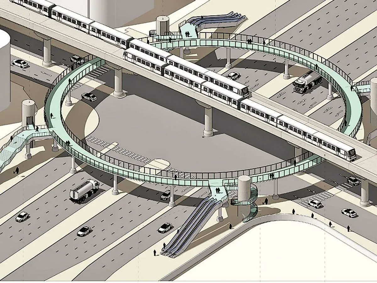 ElevatorWorld's tweet image. A #resdesign and the #pandemic are among factors delaying completion of a foot overbridge, #FoB, served by four #escalators and two #lifts, in #Ahmedabad, #India, @timesofindia reports. (image courtesy of the @ahmedabadmirror bit.ly/3Pjpoh2