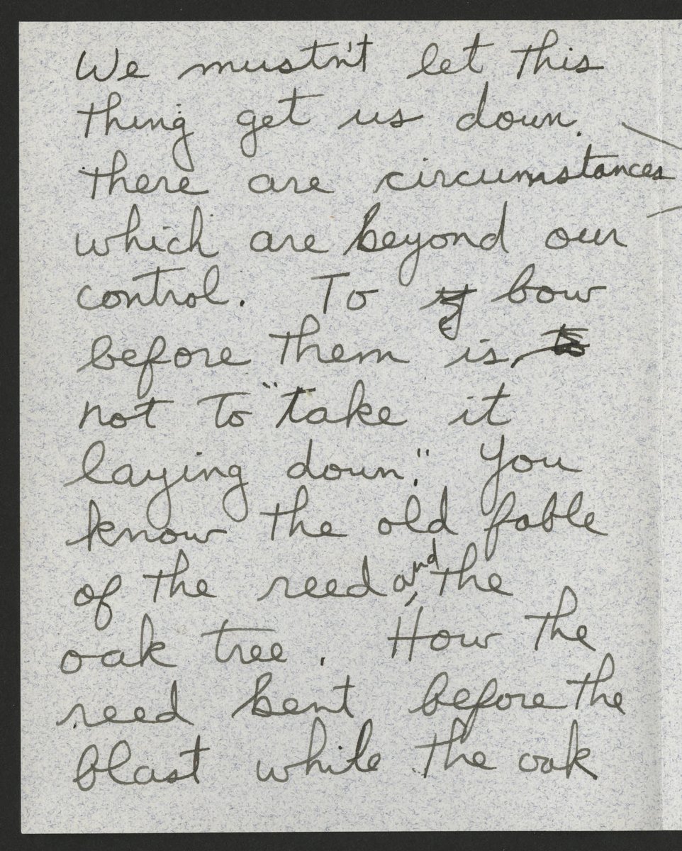 "We mustn't let this thing get us down. There are circumstances which are beyond our control." bit.ly/3QAENul