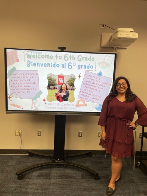 AndreaLotsu's tweet photo. Two of my "Grow Your Own" students started teaching for @aliefisd this past Dec., but yesterday was their first day of their first FULL year of teaching! Wishing Ms. Cardenas and Ms. Serpas nothing but the best this year! #aliefmade @ElementarySmith @MillerMavsAISD @AliefISDHR https://t.co/HyT0luhkbq