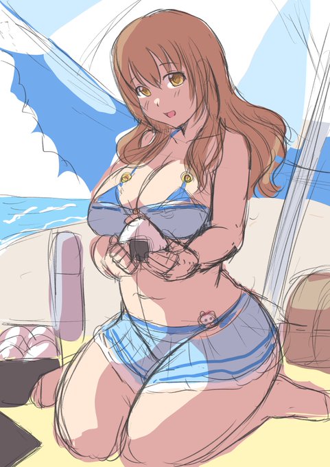 夏っぽい絵描きたいと思ったので自分への夏休み宿題
(夏休みとかないけど雰囲気)

夏っぽいイラストラフ 