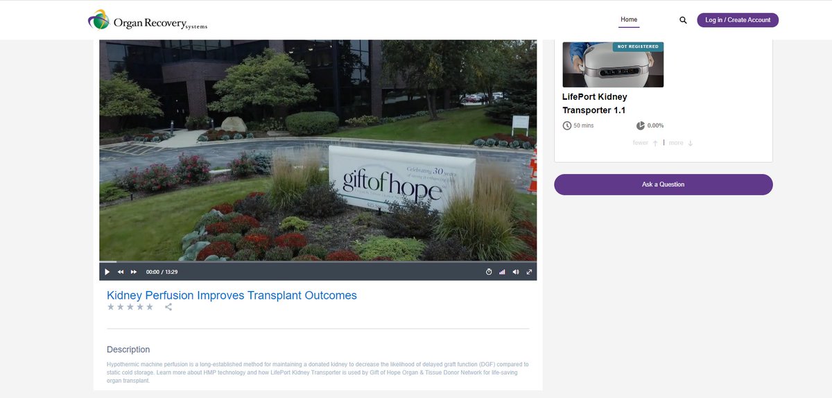 We are very excited to announce our collaboration with @GiftofHope on two brand new videos, which you can now find on the Client Community. organrecoverysystems.force.com/clientcommunit…