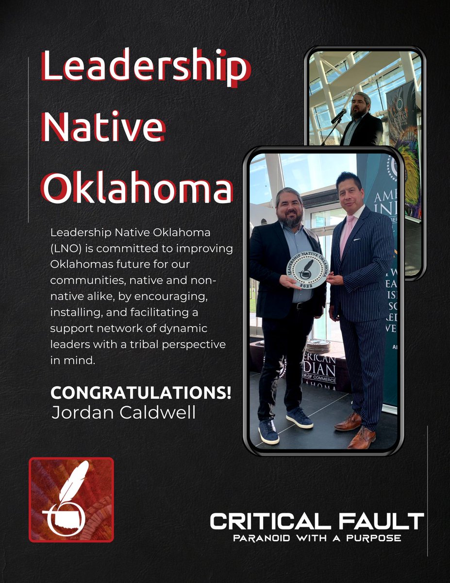 Jordan Caldwell has spend the last several months working through the program #LNO, and he highly recommends it for any #native business owners.

#ThankYou to <a href="/AICCOklahoma/">AICCOk</a> for the opportunity