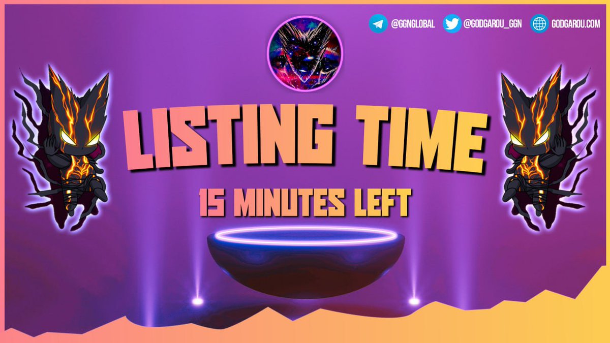 GodGarou_GGN's tweet photo. 🔥🔥🔥 15 MINUTES 🔥🔥🔥
Don't miss the God Garou spaceship that will take everyone to the moon 🚀🚀🚀
🚀🚀🚀: https://t.co/L0yeOD36Rn
🎯 Pinksale: https://t.co/H85UdGVUOV https://t.co/GflH2H8ixw