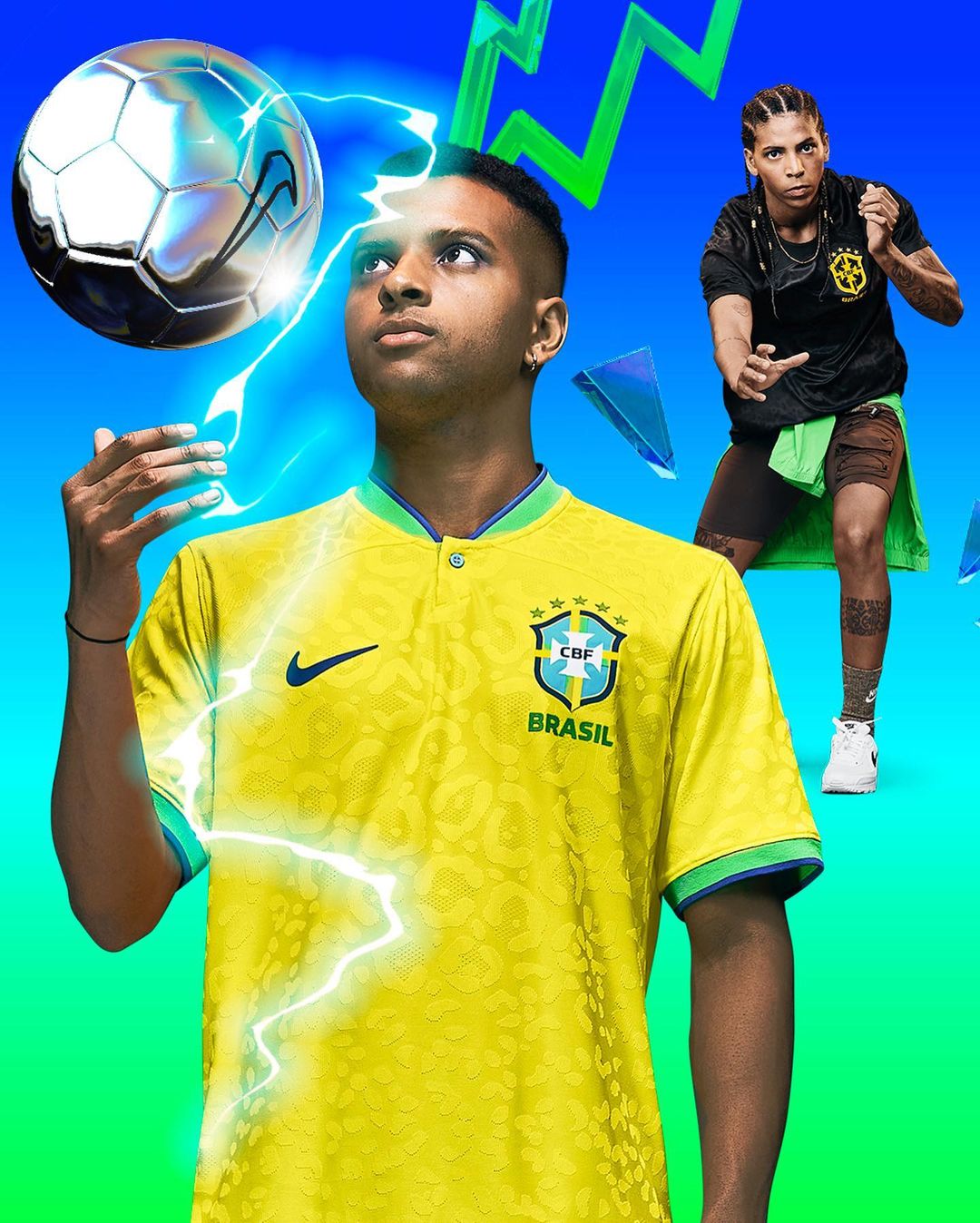 Brazil reveal vibrant Jaguar inspired 2022 World Cup kits