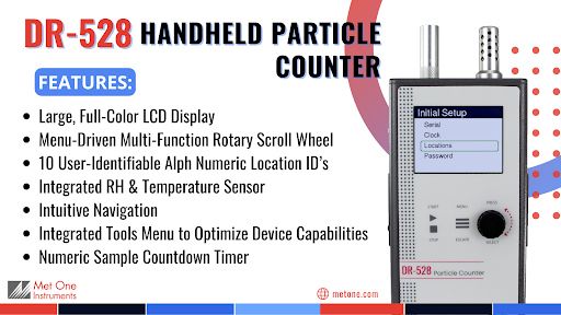 met_one's tweet photo. This full-featured DR-528 #particlecounter is the perfect addition to any cleanroom or controlled environment #airmonitoring application. Learn more about the DR-528’s features & applications on the data sheet below ⬇️
https://t.co/6021yvj6aX https://t.co/gzUFRlpJY0