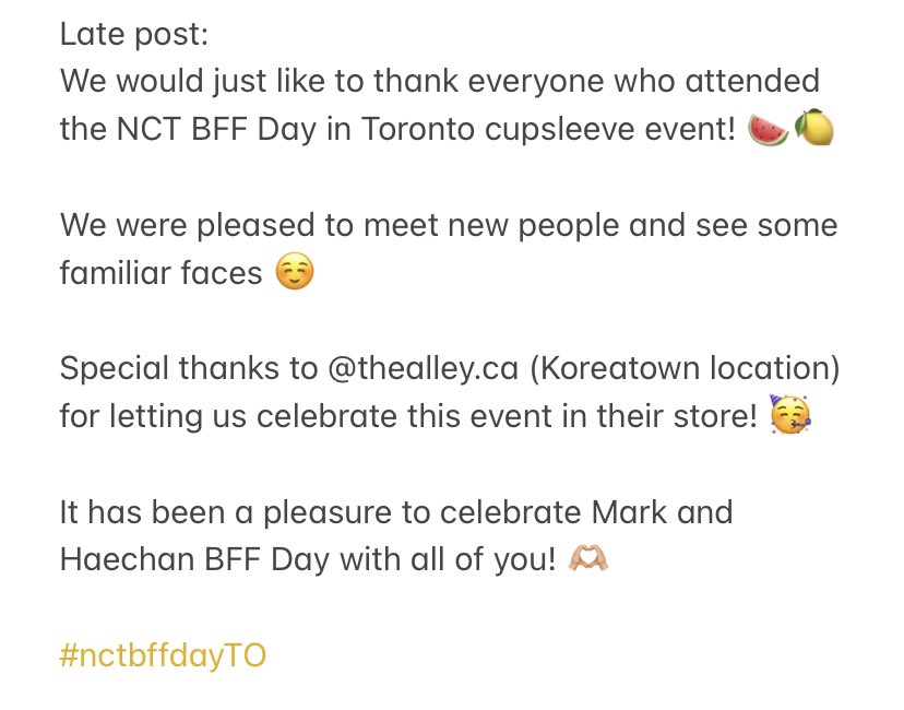 antlevents's tweet photo. post-event thanks and thoughts from the admins ✨

TLDR: we are grateful to everyone who attended 💚 you guys are our motivation 🥰

#nctbffdayTO https://t.co/Ctb4SyUyvL