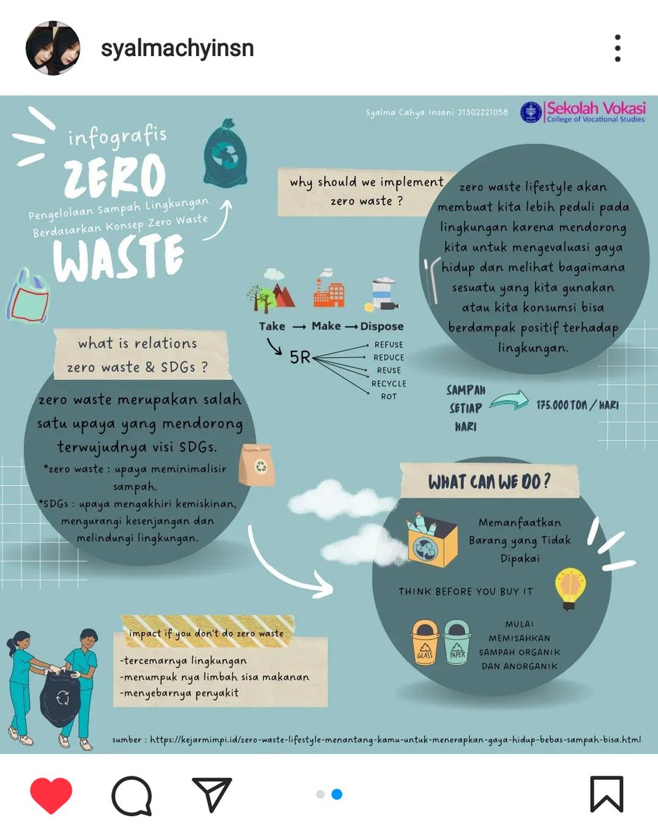 syalmacahyaa's tweet photo. ( TRILOGI ANGKASA )
salah satu penugasan MPKMB SV IPB 59. Jadi disini aku ditugaskan untuk membuat infografis. Tugas ini bikin aku lebih tau tentang apa itu SDGS &amp; bisa berbagi informasi sama orang lain melalui sosial media lohh😍 #TheGlimpseStoryofGatamalaAgrinawa #MPKMB59SVIPB https://t.co/Jc0k80gzkW