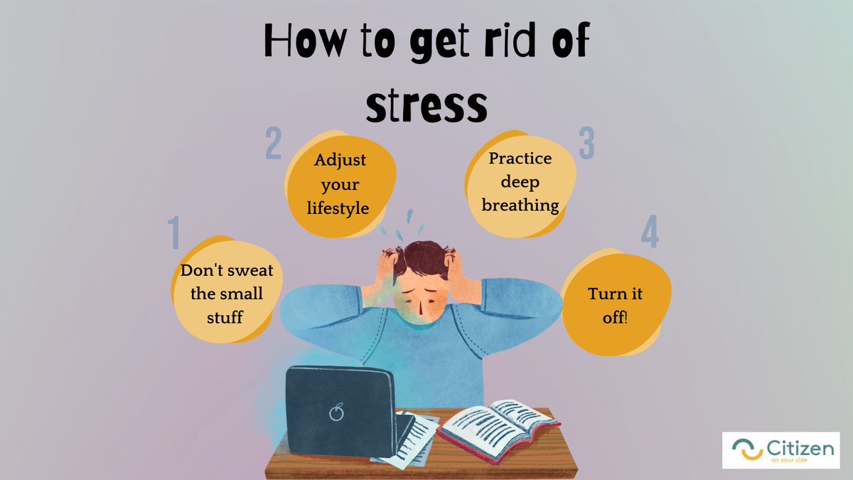 Follow our 4 𝘁𝗼𝗽 𝘁𝗶𝗽𝘀 to getting rid of your stress! 

For more check out our blog post- citizencoaching.com/how-to-get-rid…

#selfhelp #selfawareness #stress #personaldevelopment