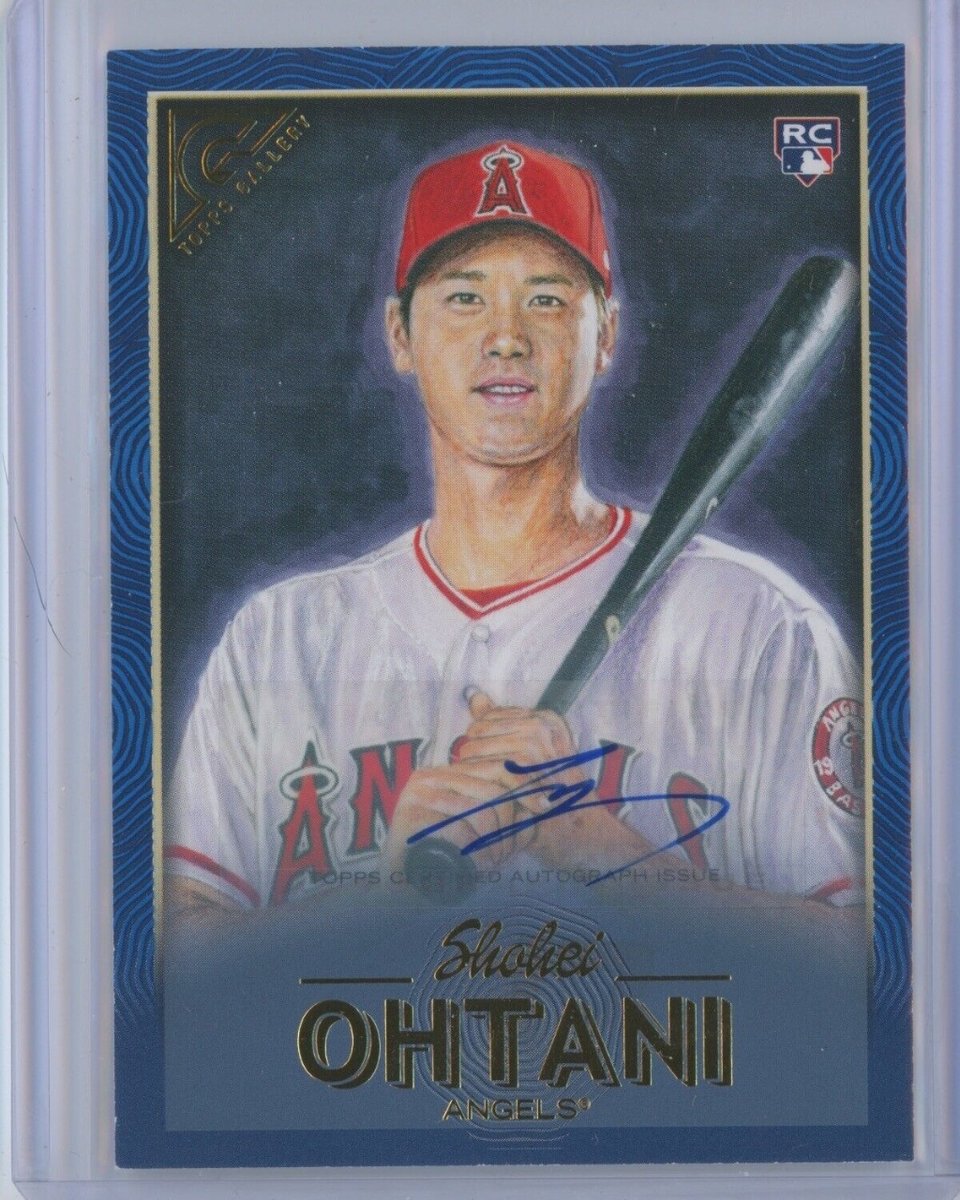 Cardvertisement's tweet photo. - 2018 Topps Gallery SHOHEI OHTANI Blue Border AUTO Rookie 28/50 SP #116 Angels
- $900 OBO via ebay seller: bangersportscards
- Listing link in bio

#baseballcards #baseball #mlb #topps #sportscards #whodoyoucollect #thehobby #baseballlife #tradingcards #basketballcards https://t.co/icrUeHugNE
