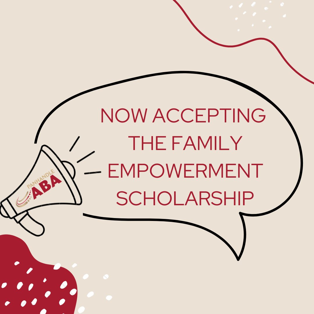PanhandleABA's tweet photo. Panhandle ABA now accepts the Family Empowerment Scholarship! Give us a call for more information! 

#familyempowermentscholarship #FES #StepUpForStudents #ABA #Autism #specialneeds #specialneedsfamily #tallymoms #tallydads #tallyparents #tallahassee #TallahasseeFlorida https://t.co/V7wTq0xViU